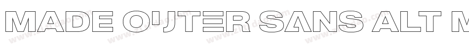 MADE Outer Sans Alt Medium PERSONAL USE字体转换